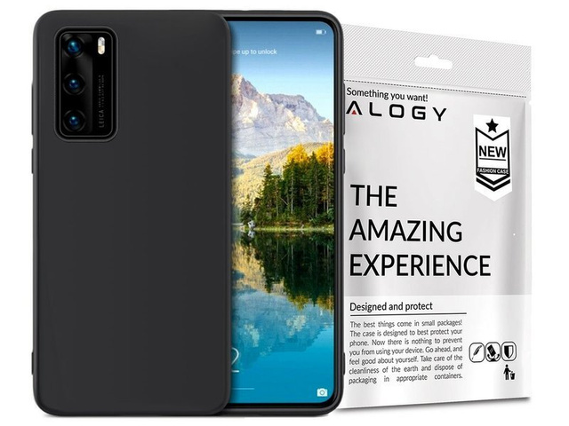 Silikonové pouzdro Alogy slim pouzdro pro Huawei P40 černé