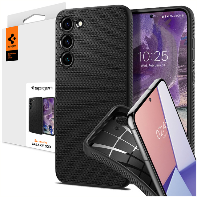 Etui Spigen Liquid Air pre Samsung Galaxy S23 Matte Black