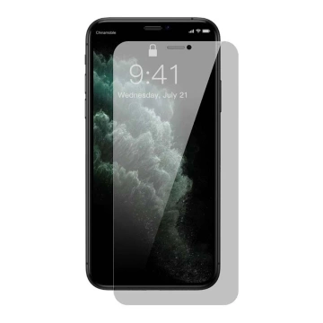 Tempered glass with 0.3mm Baseus privacy filter for iPhone XR / 11