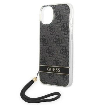 Etui Guess GUOHCP14MH4STK do Apple iPhone 14 Plus 6,7" czarny/black hardcase 4G Print Strap
