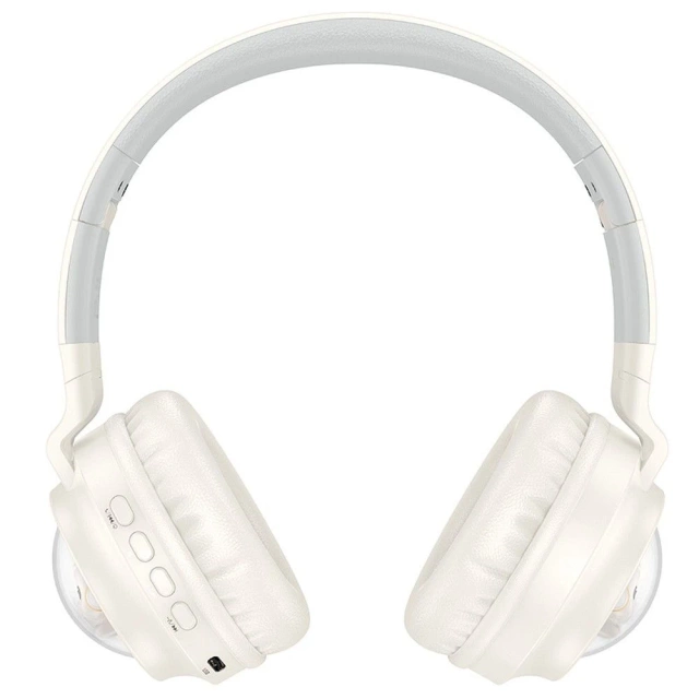 HOCO W50 Bluetooth wireless headphones with RGB backlight and cats white