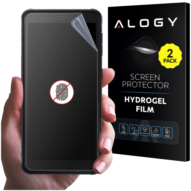 2x Folia "MATOWA" do Samsung Xcover 5 Hydrożelowa Alogy HydroSkin Matte Pro™ na ekran do etui "BEZ ODCISKU PALCÓW"