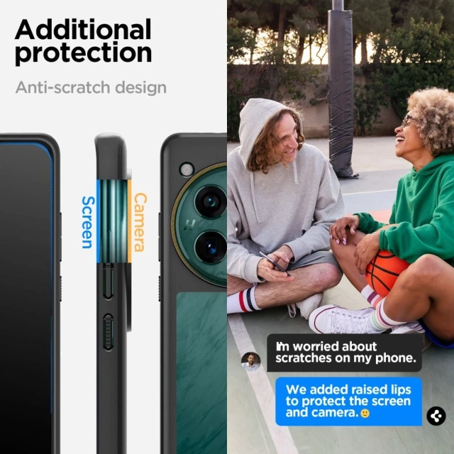Etui Spigen Ultra Hybrid до OnePlus 12 Matte Black