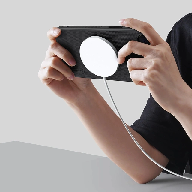 iPhone 16e Case Nillkin Frosted Shield Pro MagSafe Black