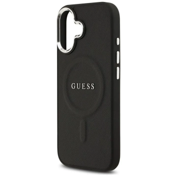Etui Guess Classic Logo MagSafe na iPhone 17 - Czarny