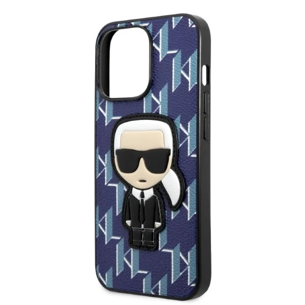 Etui Karl Lagerfeld KLHCP13XPMNIKBL do iPhone 13 Pro Max 6,7" hardcase Monogram Ikonik Patch