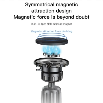 FORCELL F-GRIP MagElite držiak do auta magnetický do mriežky čierny