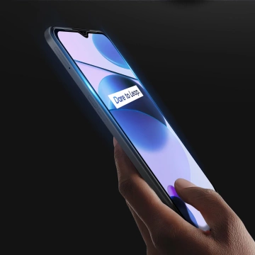 Загартоване скло 9H Dux Ducis 9D Tempered Glass стійке до всього екрану з рамкою для Realme C35 black (case friendly)