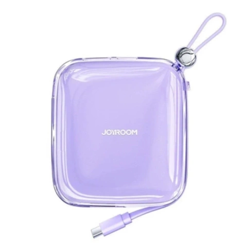 Зовнішній акумулятор Joyroom JR-L005 10000mAh Lightning USB-A Фіолетовий з кабелем