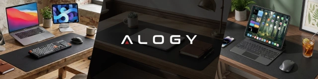 Podkładka na biurko 120×60 cm – antypoślizgowa mata ochronna z eleganckiej ekoskóry PU, pod mysz i klawiaturę, stylowa i trwała – Alogy WorkMat™ Czarna