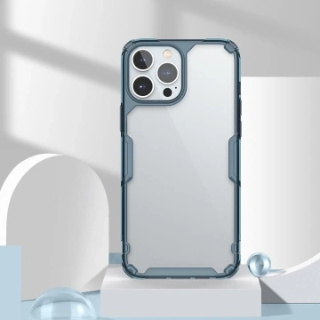 Чохол Nillkin Nature Pro для iPhone 13 Pro Max броньований чохол синій чохол