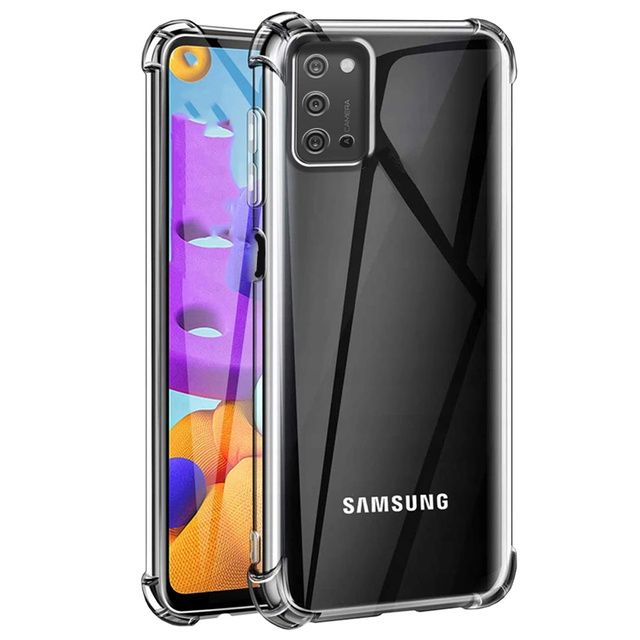 ShockProof Alogy Silicone Armor Case for Samsung Galaxy A03s 164mm Transparent