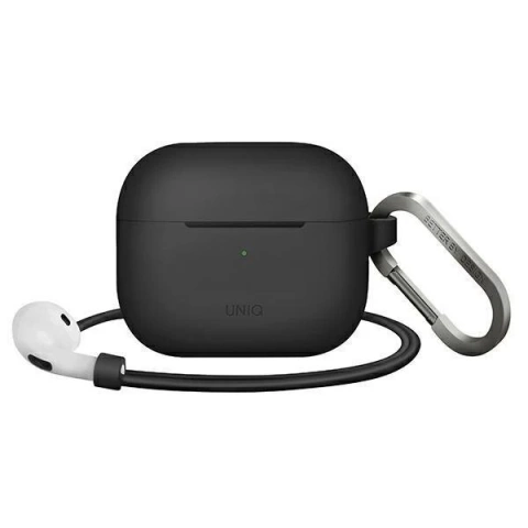 UNIQ pouzdro Vencer AirPods 3. gen. Silikonově šedá / uhlově tmavě šedá