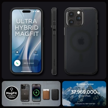 Etui Spigen Ultra Hybrid Mag MagSafe pro Apple iPhone 15 Pro Max Frost Black