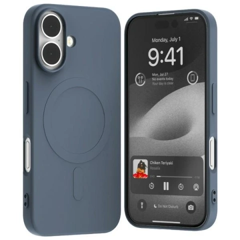 Polosilikonové pouzdro Mercury MagSafe pro iPhone 16 6.1" Navy Blue