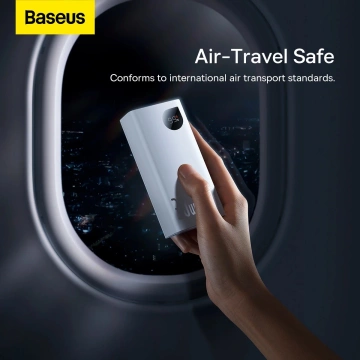 Baseus Adaman2 powerbank з цифровим дисплеєм 2x USB-A / 1x USB-C 10000mAh 30W - білий