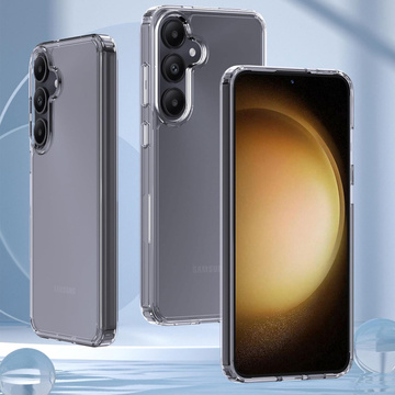 Hülle für Samsung Galaxy S24 Plus 3mk Armor Case Klares Gehäuse gepanzerte Rückseite transparent