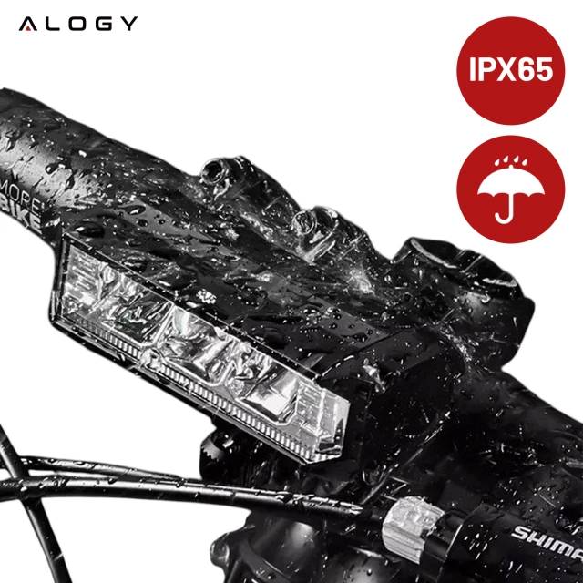 Svetlo na bicykel predné halogénové LED svetlo na bicykel osvetlenie na predné riadidlá bicykla Mocna 900lm Alogy 610 black