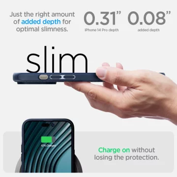 Etui Spigen Mag Armor z Apple iPhone 14 Pro Navy Blue