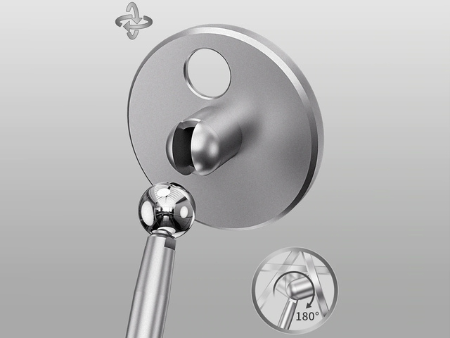 Halter Ständer für Qi MagSafe Ladegerät für Schreibtisch Alogy für iPhone 12 13 14 Silber