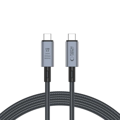 UltraBoost Max USB 4.0 8k 40Gbps Type-C Cable PD240W 200cm Gray