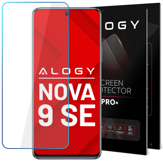 Tvrzené sklo 9H Alogy chrání displej pro Huawei Nova 9 SE