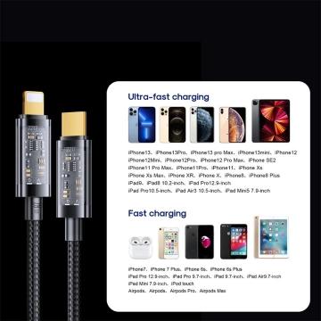 Joyroom kabel USB typu C - Lightning PD 20W 2m modrý (S-CL020A20-modrý)