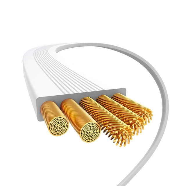 Kabel Baseus Free2Pull Mini 100W USB-C – USB-C 2m Biały