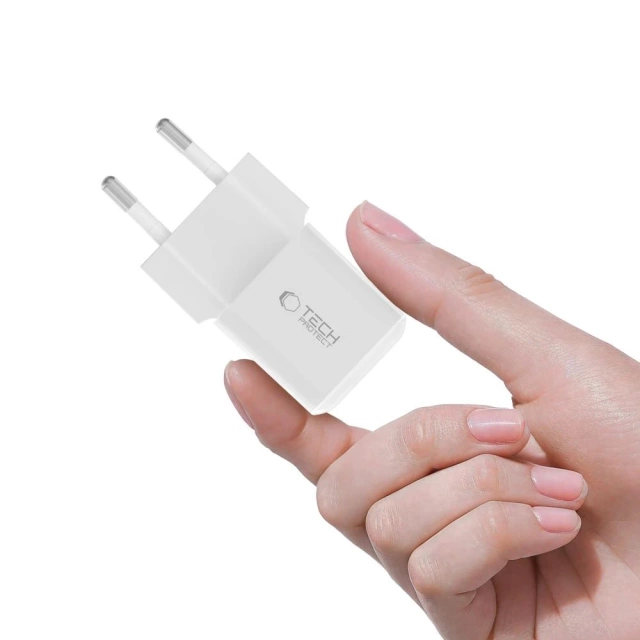 Ładowarka Sieciowa USB-C Tech-Protect NCM25 25W PD Biała