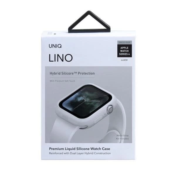 UNIQ Lino Apple Watch Series 4/5/6 / SE 44mm pouzdro. bílá / holubičí bílá