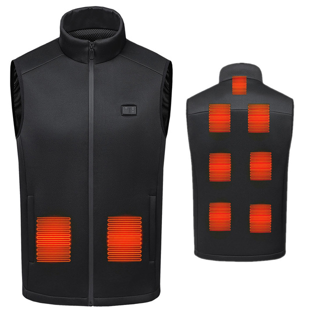 Heated heated electric vest unisex jacket size L winter Mozos HV4 vest black
