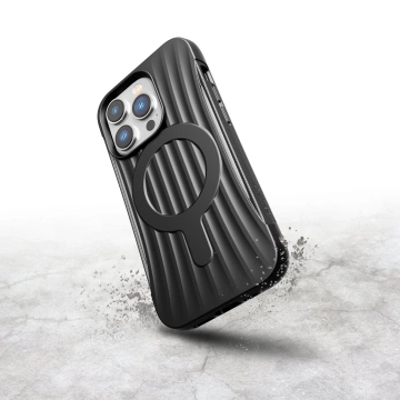 Puzdro Raptic Clutch Built Case na iPhone 14 Pro so zadným krytom MagSafe čierne