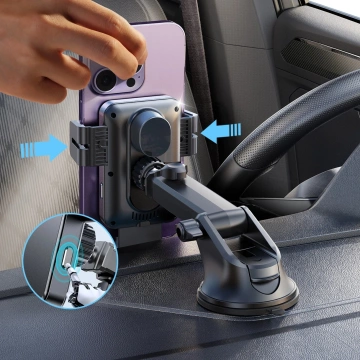 Bezdrátová nabíječka Joyroom JR-ZS219 15W Qi Electric s držákem, černá