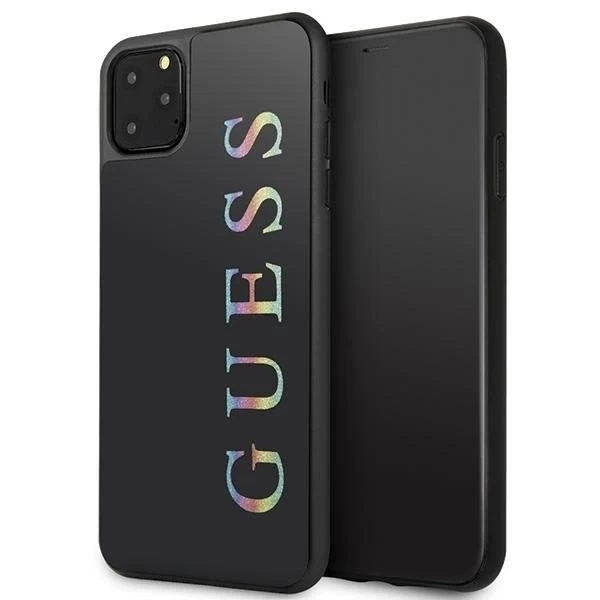 Guess GUHCN65LGMLBK iPhone 11 Pro Max černé/černé pevné pouzdro Glitter Logo