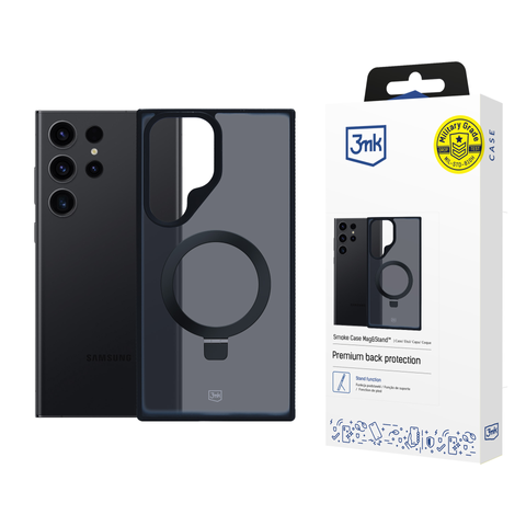 Etui do Samsung Galaxy S24 Ultra 3mk Smoke Case Mag&Stand