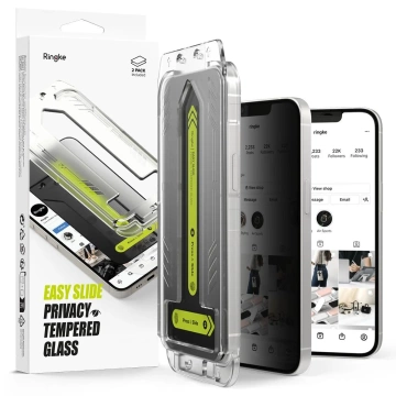 iPhone 16e Privacy Glass Ringke Easy Slide 2-Pack Privacy