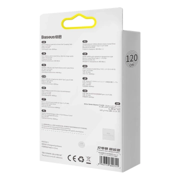 Baseus Crystal Shine Series USB Type C - Lightning кабель швидкої зарядки Power Delivery 20W 1.2m синій (CAJY001303)