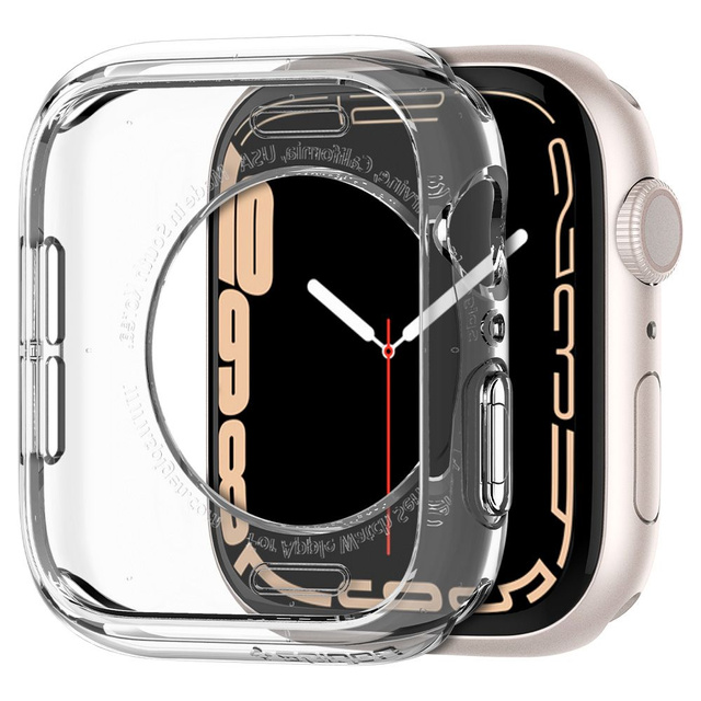 Etui Spigen Liquid Crystal do Apple Watch 4/5/6/7/SE 40/41mm Crystal Clear