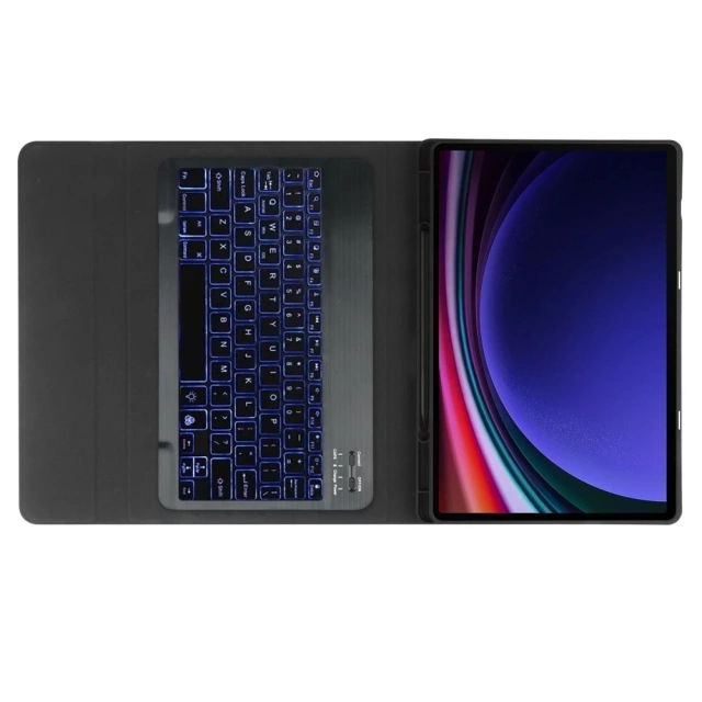 Klávesnica Etui SC Pen pre Samsung Galaxy Tab S9 FE Plus 12.4 X610 / X616B čierna