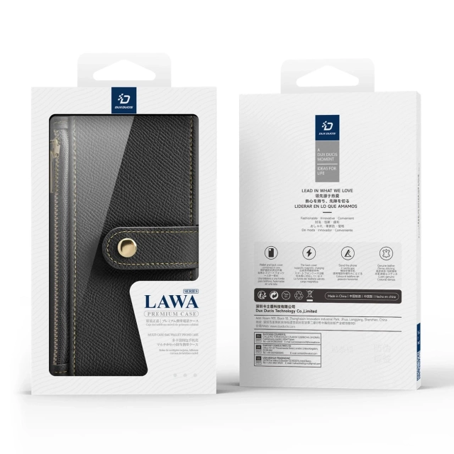 iPhone 16 Dux Ducis Lawa MagSafe Wallet Case – чорний