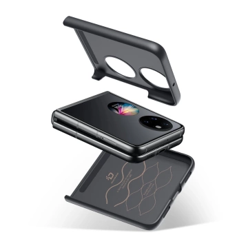 Kryt puzdra Dux Ducis Fino potiahnutý nylonovým materiálom Huawei P50 Pocket black