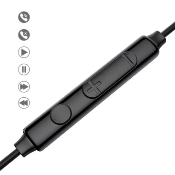 Slúchadlá do uší Joyroom USB typu C s diaľkovým ovládaním a mikrofónom strieborné (JR-EC04 Silver)