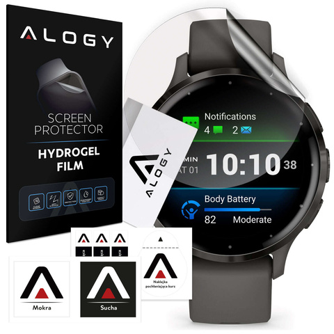 2x гідрогелева захисна плівка Alogy Hydrogel для Smartwatch для Garmin Venu 3s 41 мм