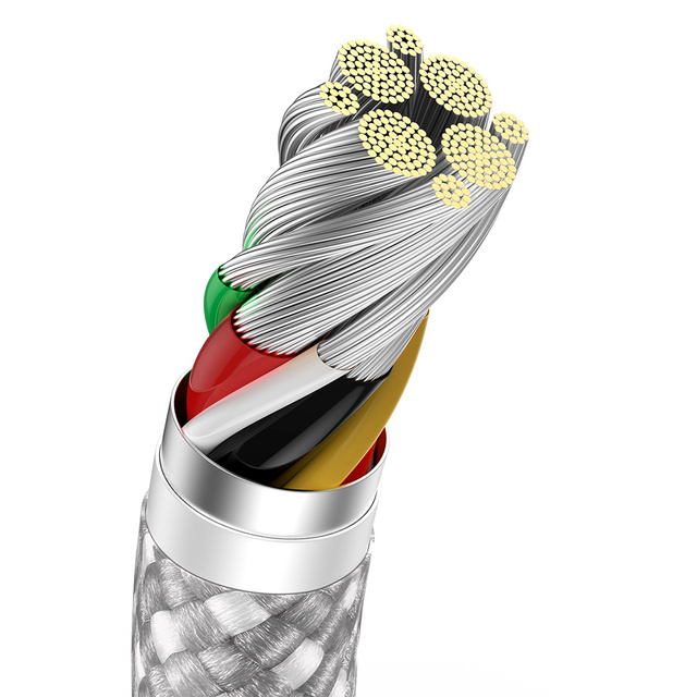 1m kabel Baseus Dynamic USB-C na USB-C 100W 480 Mb/s bílý