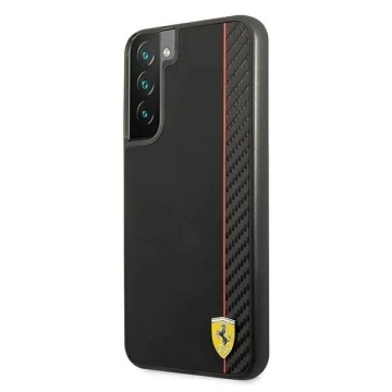Etui Ferrari FESAXHCS22MBK do Galaxy S22 S906hardcase On Track Carbon Stripe czarny/black