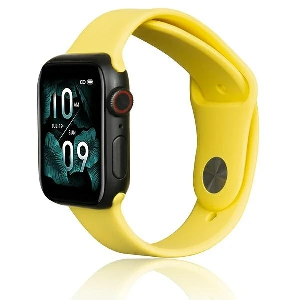 Силіконовий ремінець Beline для Apple Watch 38/40/41мм жовтий/жовтий