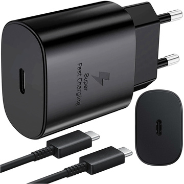 USB-C typ C PD Premium nástenná nabíjačka rýchla 25 W 3A kábel typu C 1M Alogy čierna