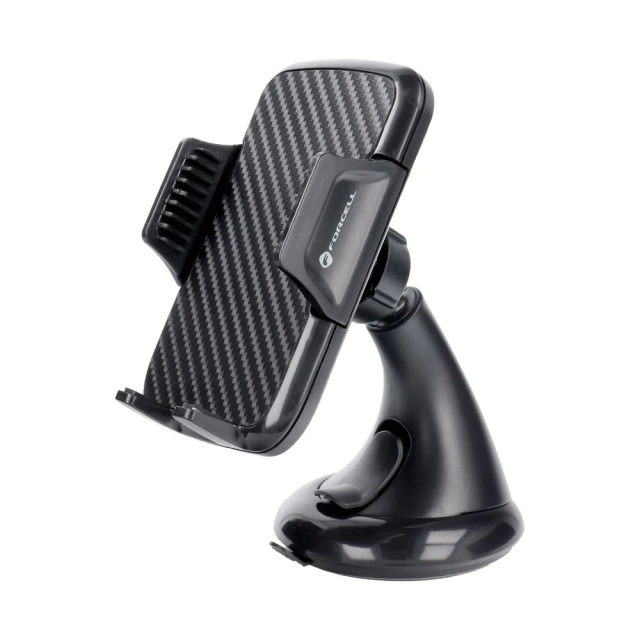 FORCELL F-GRIP Carbon HT1 Car Holder for Windshield/Board Black