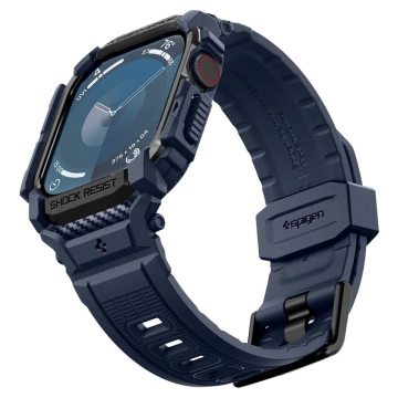 CASE WITH STRAP FOR APPLE WATCH 10 (46MM) NAVY BLUE SPIGEN RUGGED ARMOR PRO