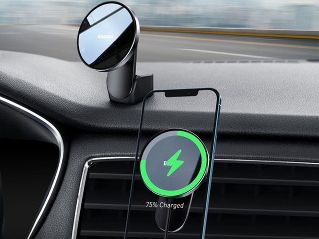 Автомобільний тримач Baseus Big Energy з індукційною зарядкою Mgasafe 15 Вт для iPhone
